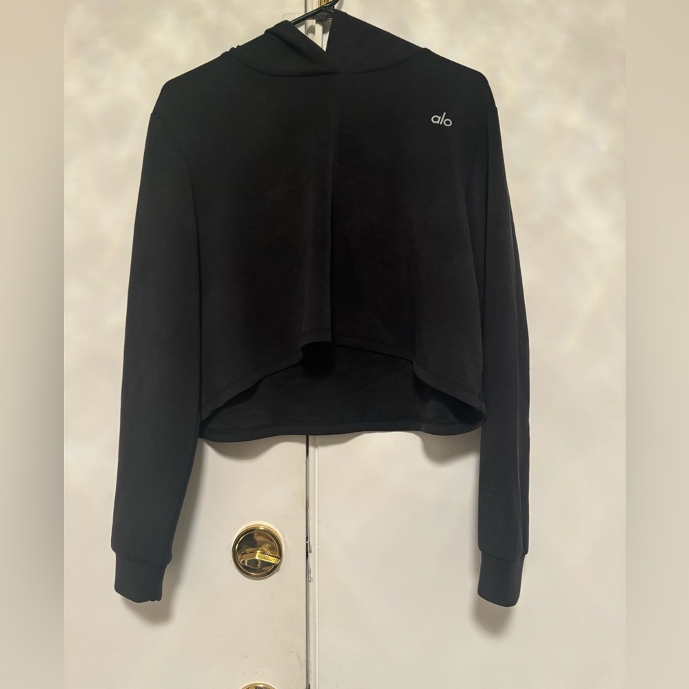 (SOLD)Alo - hoodie -long  sleeve waist length -New